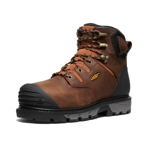 Men's Camden 6 Waterproof Boot INT MET (Carbon Toe)  |  Leather Brown/Black - Image 3